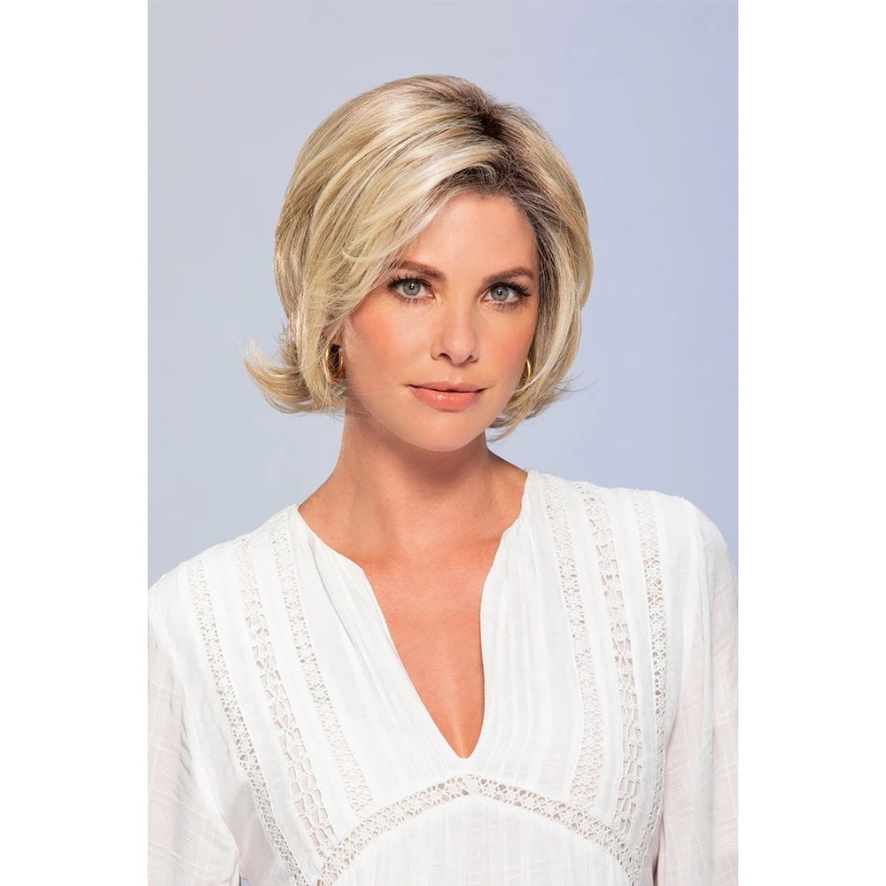 Jon Renau Wigs Blonde highlight Synthetic Wig Layered Bob
